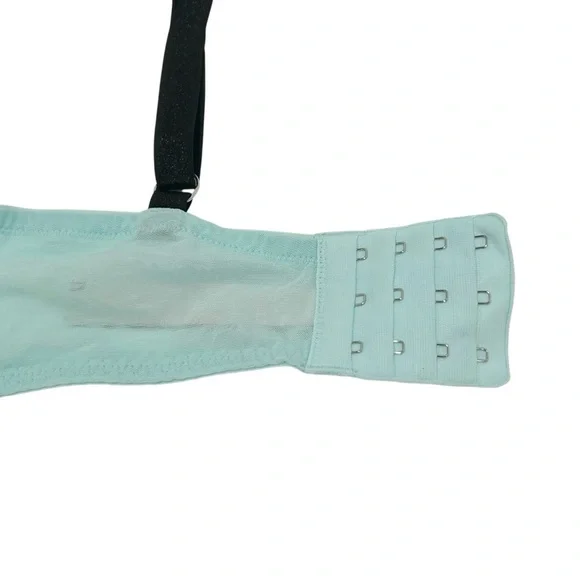 VICTORIA'S SECRET Dream Angels Lined Demi Light aqua Underwire bra 38DD/38E - Picture 7 of 11